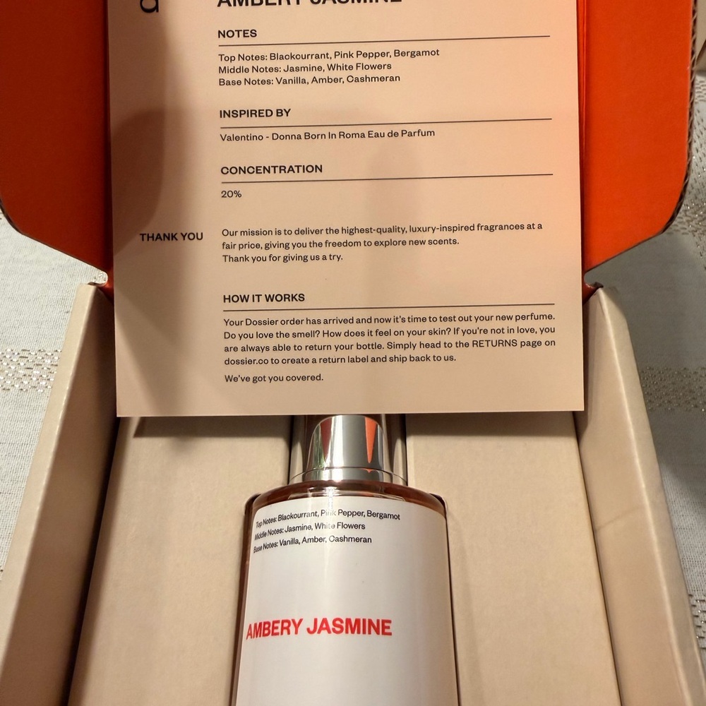 Dossier Ambery Jasmine Perfume